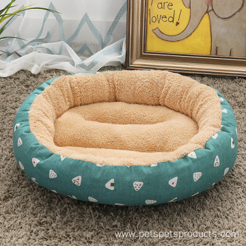 stock warm soft washable luxury round dog beds